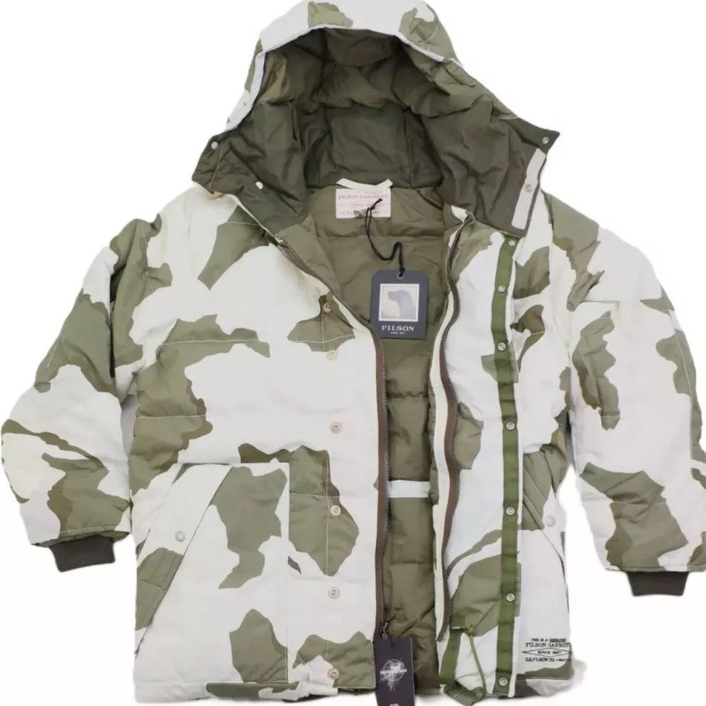 Filson Camouflage Hooded Jacket Mens XL
